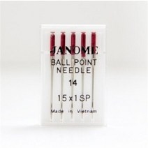 JANOME 레드팁 바늘 14호 (가정용 미싱바늘)