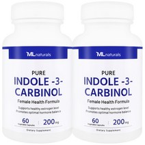 [미국빠른직구] 신제품 마이라이프 내추럴스 인돌-3- 카비놀 200mg 60정, 2개
