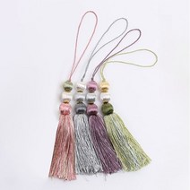 파스텔 손매듭 한복 노리개 선물포장 3단 장신구 4개 세트, 랜덤발송