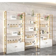 네일샵 화장품정리대 향수 가방 진열장 쇼케이스 진열대 선반 트레이 보관, E. 도어 수납+화장대+2m+미러+조명