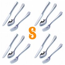 Sublime 서블라임 디너 테이블 커트러리 세트, 4인용(스푼4+포크4+나이프4), 디너 커트러리 3p 세트