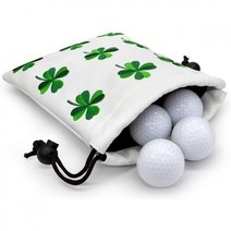 Aliennana 골프 귀중품 주머니 조임끈 마감이 있는 가죽 티 파우치 공 핸드백 남성, Green