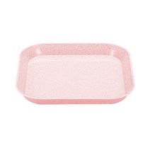브런치접시 먹방앞 돈까스 접시 치즈플레이트 예쁜그릇 밀짚 사각형 사각형 플레이트 디저트 스시 파스타 요리 다기능 식탁 쓰레기 트레이 침 뼈, 노르딕 핑크