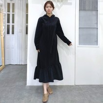 [세인트이브] ABL02겉기모 예쁜프릴 보드라운 롱원피스