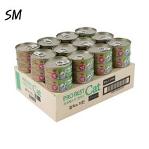 SM 프로베스트 캣 푸드 참치&치킨 80gX24개 영양간식 길냥이 고양이 캔 간식, 참치와게맛살