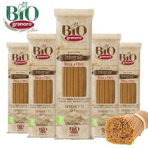 그라노로 이탈리아 유기농 통밀 스파게티면 500g 3개 5개+항균티슈 1팩증정, 유기농 통밀 스파게티 500g 5개+항균티슈 1팩