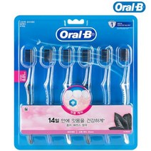 땡큐온 오랄비 고탄력 초미세모 블랙티 6개입 홍차함유칫솔, 단품