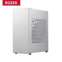 미니 데스크탑 케이스 타워 Rgeek-알루미늄 HTPC 미니 ITX 섀시 게임 컴퓨터 케이스 그래픽 카드 지원 RT, 한개옵션1, 01 silver