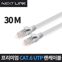 인터넷 이더넷 공유기 UTP CAT.6 1Gbps 기가비트 랜 케이블 30M NEXTLINK-U630M