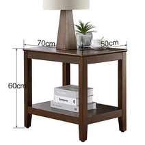 미드센츄리 모던 사이드 테이블 소파 거실 원목 티, AA.AA.블랙월넛색상 가로세로 7050 높이 60cm