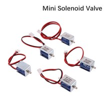 소형 미니 전기 솔레노이드 밸브 DC 3.7V 6V 12V N/C 정상 폐쇄 벤트, 04 4.5v