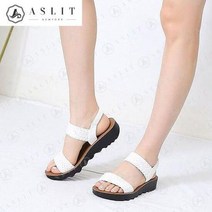 [바보사랑]여성 짜임 이선 스트랩 밴딩 슬링백 샌들-애슬릿