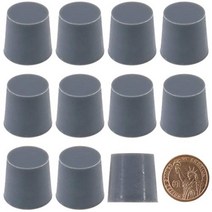 Hilitchi Silicone Rubber Plug Kit Tapered Stopper Silicone Plugs for Powder Coating Painting Anodizi, 1, Large Gray-10 Pcs