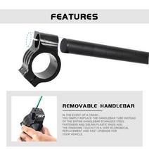로드핸들바 자전거 핸들바 CNC 클립 Ons 포크 라이저 핸들 가와사키 닌자 250 300 636 ZX-6R, 10 48MM