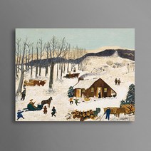 Grandma Moses 그랜드마 모지스 / 그랜마 모지스 작품 명화 집 거실에 걸면 좋은 그림액자 03