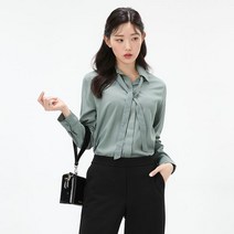 체이스컬트 여자 타이 블라우스