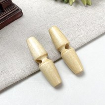 핀쿠션 NEW) 5cm 우드 떡볶이단추 코트단추-1구 (1개), 베이지