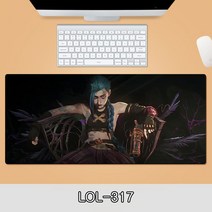 게이밍 장패드 롤 LOL 디자인 마우스 패드 79종 시리즈 리그 오브 레전드 장패드 3-4mm 두께, LOL-317, 900*300*4mm
