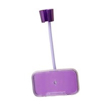 헤어 드라이어 홀더 침실 호텔 샤워 용 전화 홀더가있는 블로우 드라이어 랙, 34cmx18.5cm, 플라스틱, 아마란스