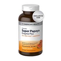 American Health 슈퍼 파파야 소화 효소 플러스 씹을 수 있는 정제 400개