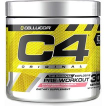 셀루코어 C4 오리지날 프리-워크아웃 운동전 부스터 / Cellucor C4 Original Pre Workout Powder, StrawBerry Margarita, 30서빙, 1개