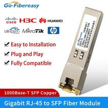 SFP 모듈 RJ45 구리 1000BASET 기가비트 광학 트랜시버 Cisco Mikrotik Ubiquit Huawei NetgearFiber 이더넷 스위치 용, [02] 3pcs