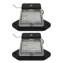 수량 2 헤비 듀티 10.1cm x 5.1cm 표면 마운트 LED 트레일러 번호판 조명 6개 [DOTSAE 인증] [IP67 방수 등급] [뛰어난 내구성] RV 트럭 보트용 라이센