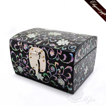 [도도예] 자개 굴림 보석함 (장태복 작품) 30대 40대 50대 60대 70대 여자 여성 생일 생신 기념일 선물 추천 나전칠기, 2. 흑모란 16cm