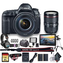 24-105mm f4l ii 렌즈가 장착된 캐논 eos 5d mark iv dslr 카메라(1483c010) - 스타터 번들