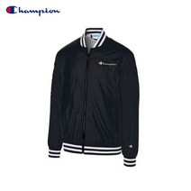 챔피온 사틴 베이스볼 자켓 점퍼 블랙
