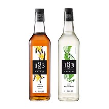 1883 바닐라 시럽 1000ml+1883 모히토 시럽 1000ml