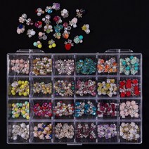 1Box240PcsAlloy Crystals Charms 멀티 모델 파일-라인 석 네일 디자인 라인 스톤 클리어 빅 박스 보석 DH, [04] ZB36-7
