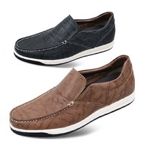 이피탑 5cm 키높이 천연소가죽 캐주얼 슬립온 남성로퍼