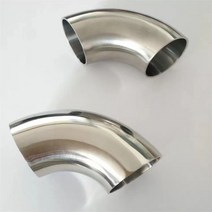 51mm 57mm 63mm 76mm OD 위생 버트 용접 90도 엘보 벤드 파이프 304 스테인레스 스틸 자동차 배기관 머플러 용접 파이프, 89mm89mm