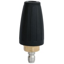 회전 터보 노즐 1/4 인치 빠른 연결 고압 세척기 클리너 액세서리 360 도 4000 Psi, Black, Black
