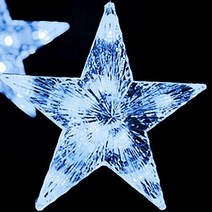 감성 LED 별모양전구 창문 커튼형 줄줄이 전구 커피숍 야외 옥상 크리스마스트리 줄 조명, 백색