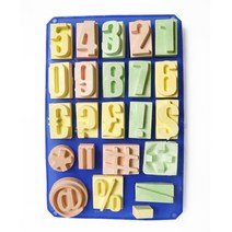 [석고방향제만들기 몰드] 숫자/부호/기호 몰드 23종 40g, 단품