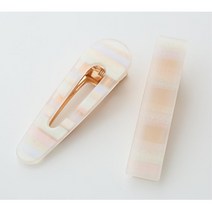 여성 헤어집게핀 2개 옆머리핀 컬러핀 금속핀 삔 실핀