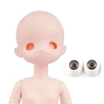 DIY 30cm 인형 메이크업 2D 애니메이션 머리 또는 전체 롤 아름다운 소녀 선물 (머리 열 수 있습니다), B (head and body), brown eyes