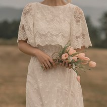 레이스케이프 원피스 셀프웨딩 리마인드웨딩 브라이덜샤워 맘드레스