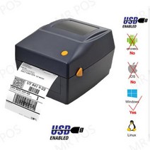 영수증사진기 포토프린터 Xprinter 라벨 바코드 프린터 열영수증 UPS DHL 메이커용 USB 블루투스 20-100m, 03 BK USB_01 EU 플러그