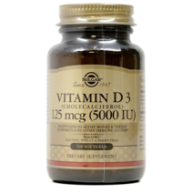 솔가 비타민 D3 5000 IU 소프트젤, 100정, 1개