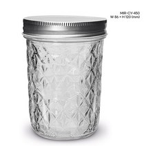 유리병 미르 크리스탈 450ml, 실버