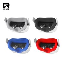 VR연구소] 오큘러스 퀘스트2 안면폼 실리콘 커버 폼커버 VR 안면보호 빛샘 헤일로스트랩 악세사리, 레드