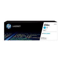 HP 416A 정품토너 W2040A(검정) W2041A(파랑) W2042A(노랑) W2043A(빨강) M454dn M454dw M454nw MFP M479d, 파랑, 1개