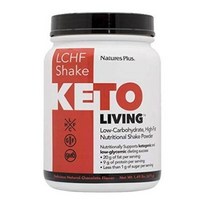 네이처스플러스 LCHF 케토 리빙 로우-카보하이드레이트 하이-팻 뉴트리셔널 셰이크 파우더, 초콜릿 (Chocolate), 2개