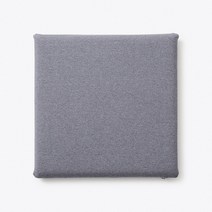 [JAJU/자주] 숯 메모리폼 사각 방석_40x40cm_다크그레이