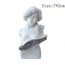 미술 학원 교구 석고상 인물 인체 소묘 학습용 조각상 미니 레트로 수지 석고 동상 초상화 흉상 석고 동상 michelangelo buonarroti 조각 홈 장식 공예 스케치, 바이올린 연주자