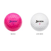여성 초보 비거리 로고 인쇄 선물 2피스 골프공 4인1조더즌 첫라운딩 감사인사 기념볼, 1개, 핑크