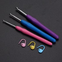 인형 도구 수제 레드 레이스 diy 취미 대나무손잡이 로얄 핸드 뜨개질 코바늘 세트, 3mm+4mm+5mm, 5.0mm【1개】